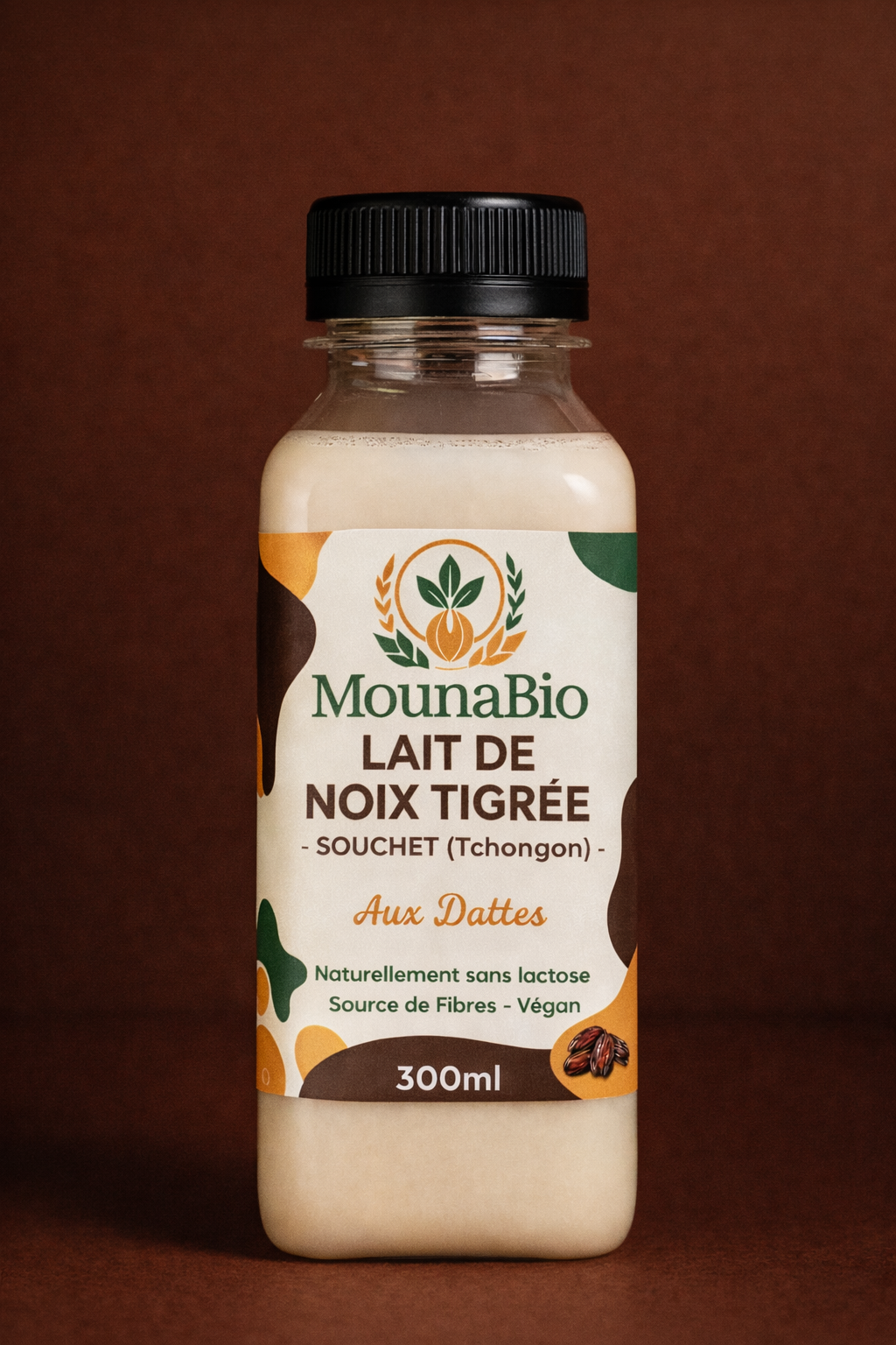 Lait de Noix Tigrées (Souchet) sucré aux dattes – 300ml