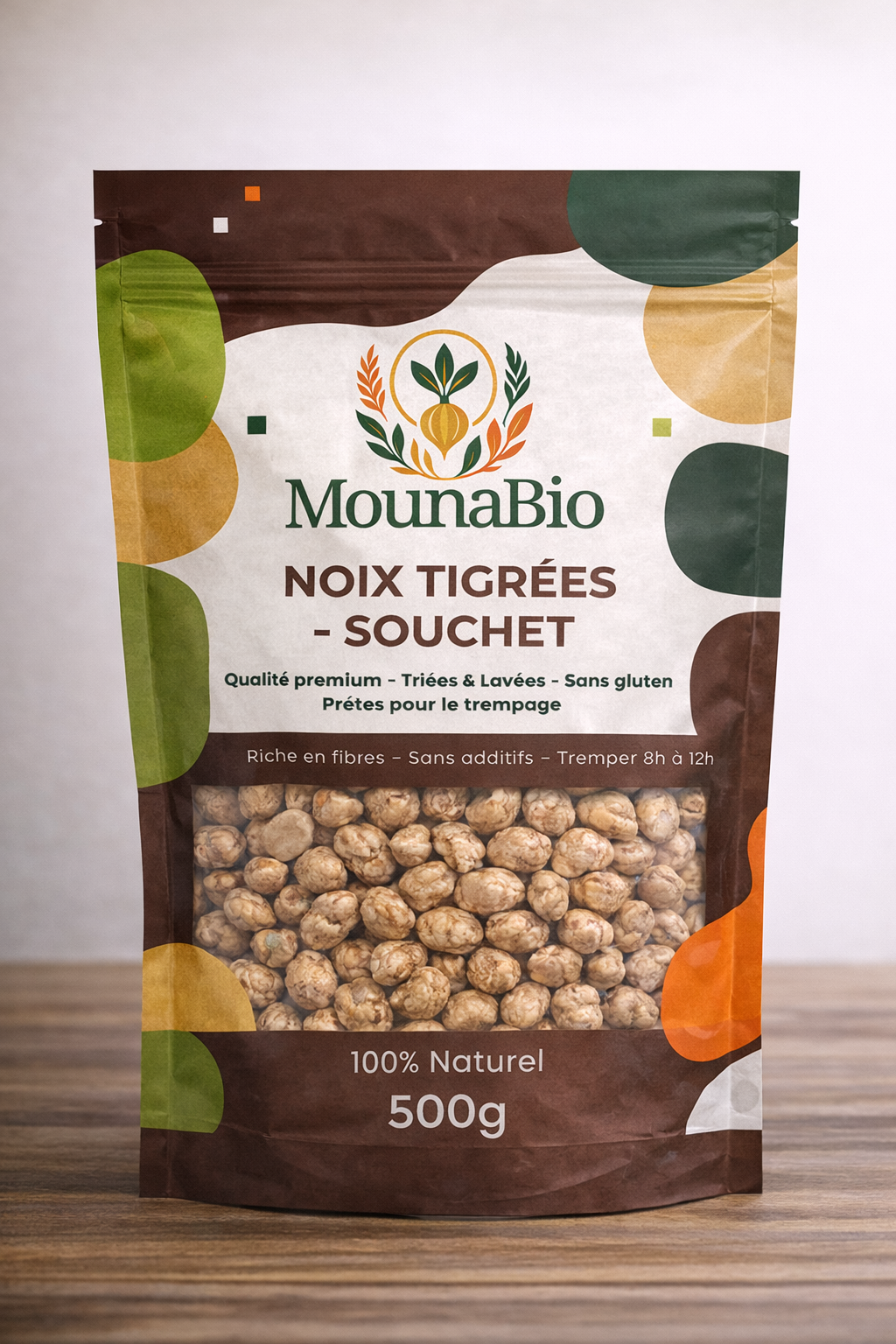 Noix tigrées brutes (Souchet)    - 500g